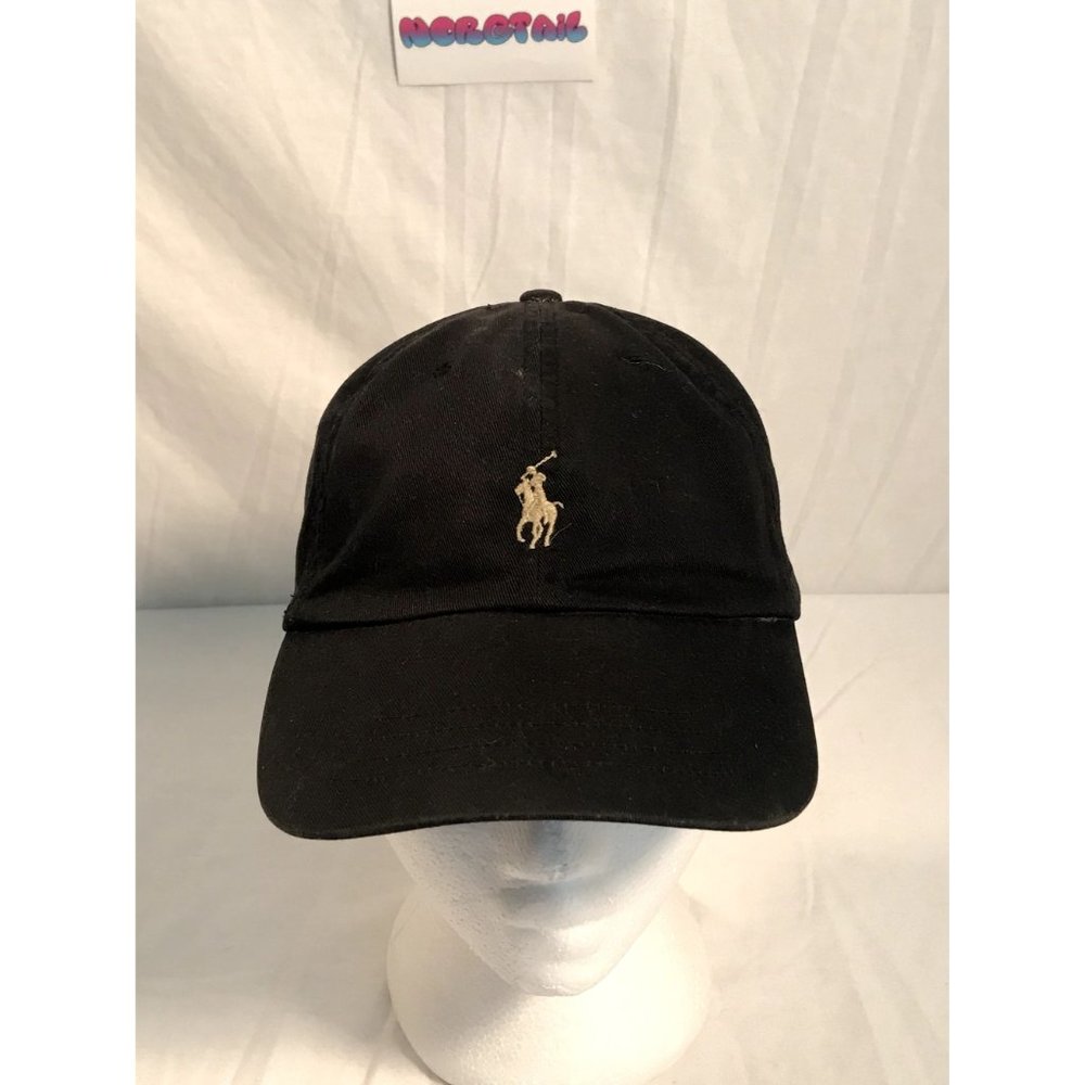 Polo Ralph Lauren Hat Mens One Size Adjustable Black - Picture 2 of 9